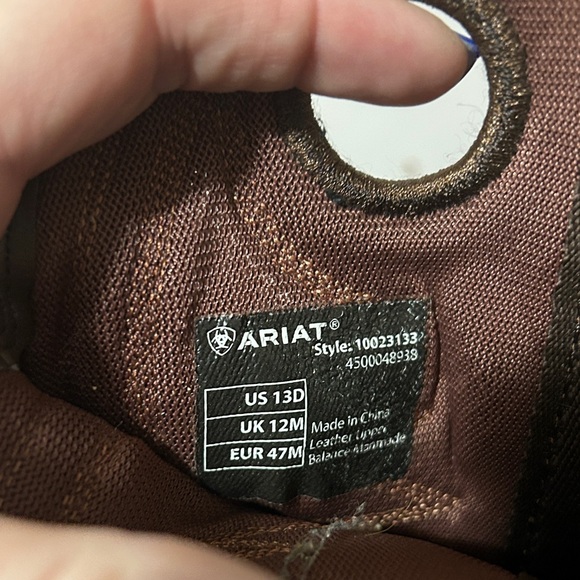 Ariat Brown Leather Western Boots - Picture 4 of 7